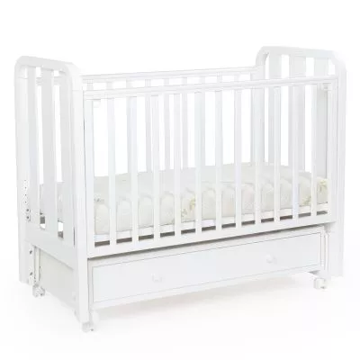 Кровать детская Bebizaro Heirloom маятник универсальный с ящиком, White