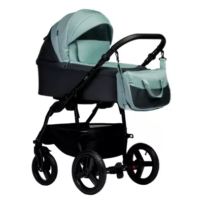 Коляска Indigo Impulse Eco 2 в 1, Ie 07, серая кожа+шалфей