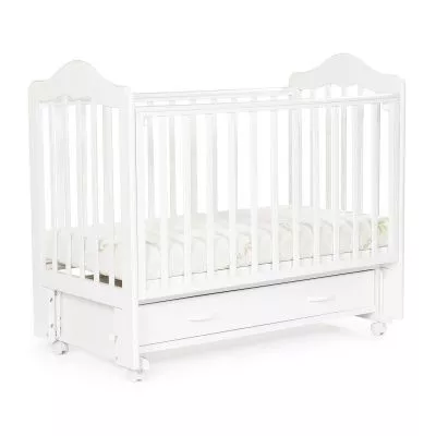 Кровать детская Bebizaro Fillmore маятник универсальный с ящиком, White