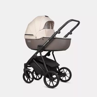 Коляска Riko Basic Montana X Plus 2 в 1, 43 Mocca (коричневый-бежевый)